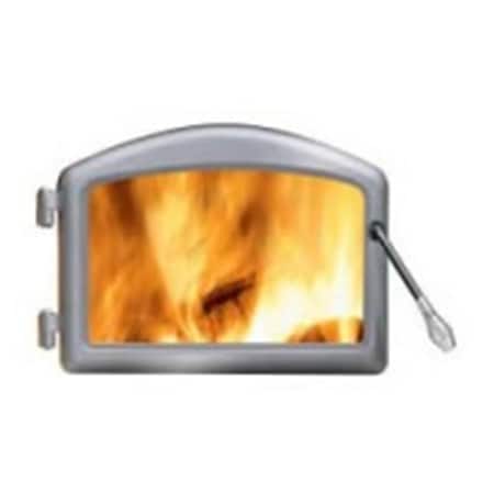 Wolf Steel Ltd Core WOLF STEEL LTD - Core - H222-SS Cast-Iron Door Satin Chrome Plated 16818